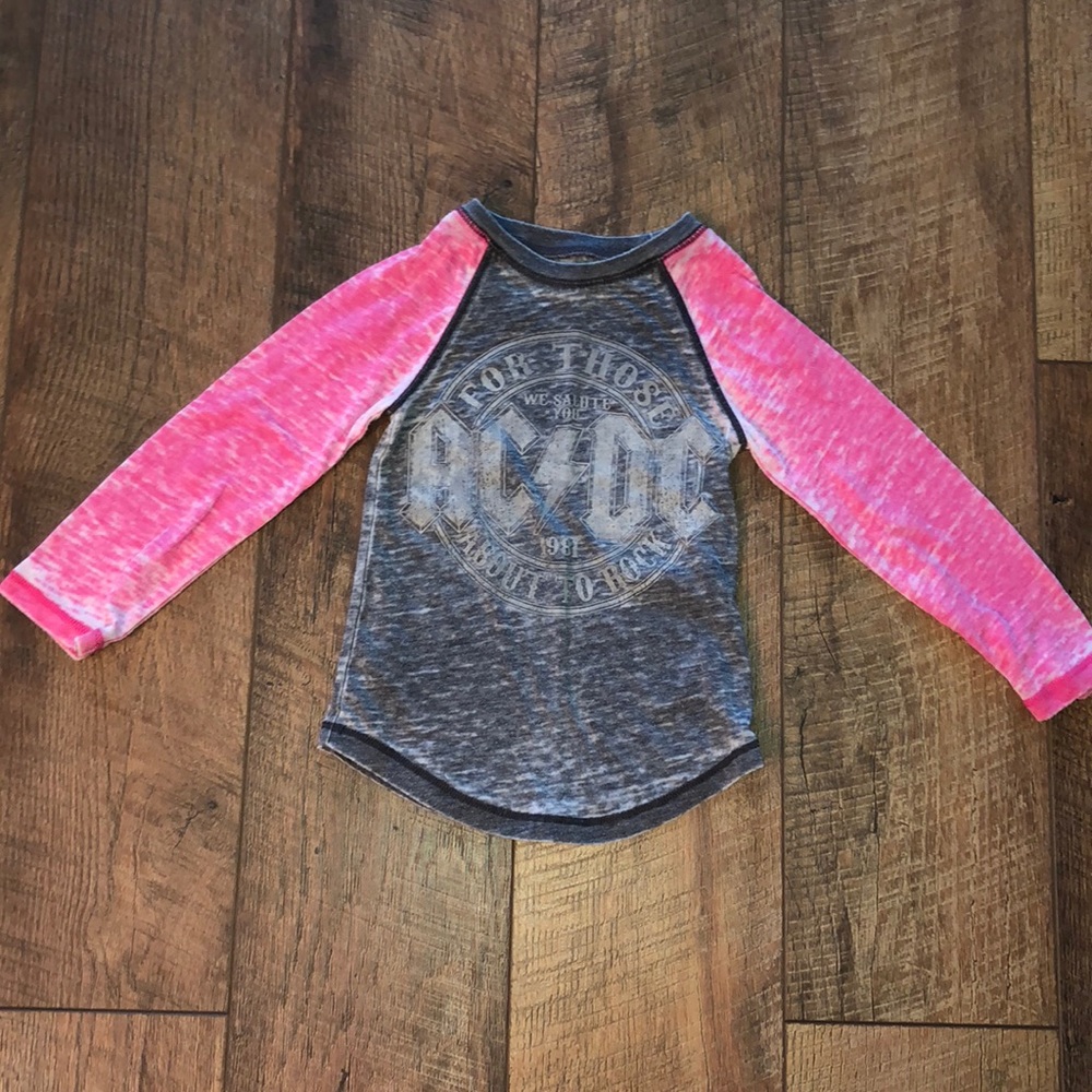 Rock and Roll Long Sleeve Baseball style Tee 2T